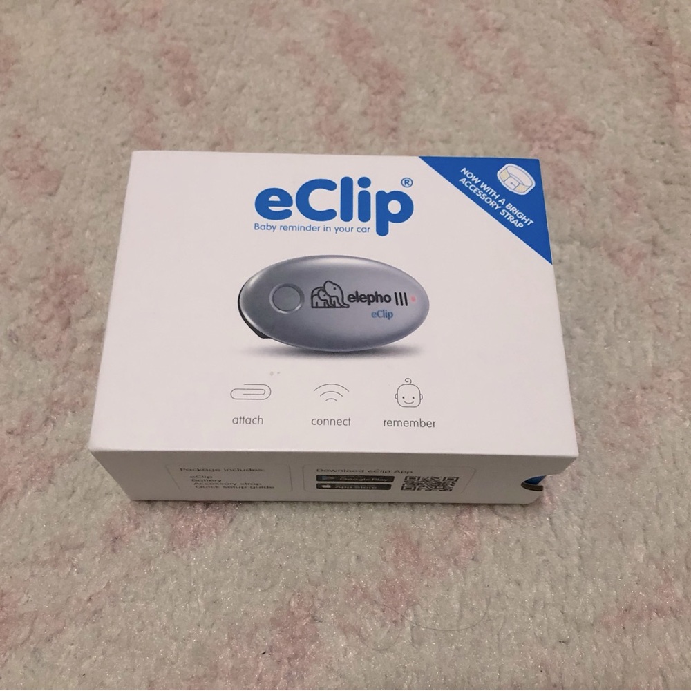 Elepho eClip Baby Car Seat Alarm * New in package* Never Used *